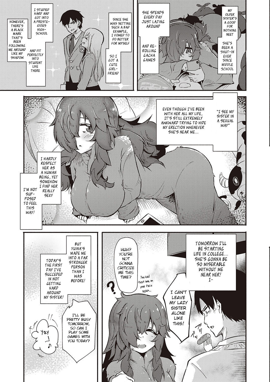 Hentai Manga Comic-Giving In To My Sister's Lust-Read-3